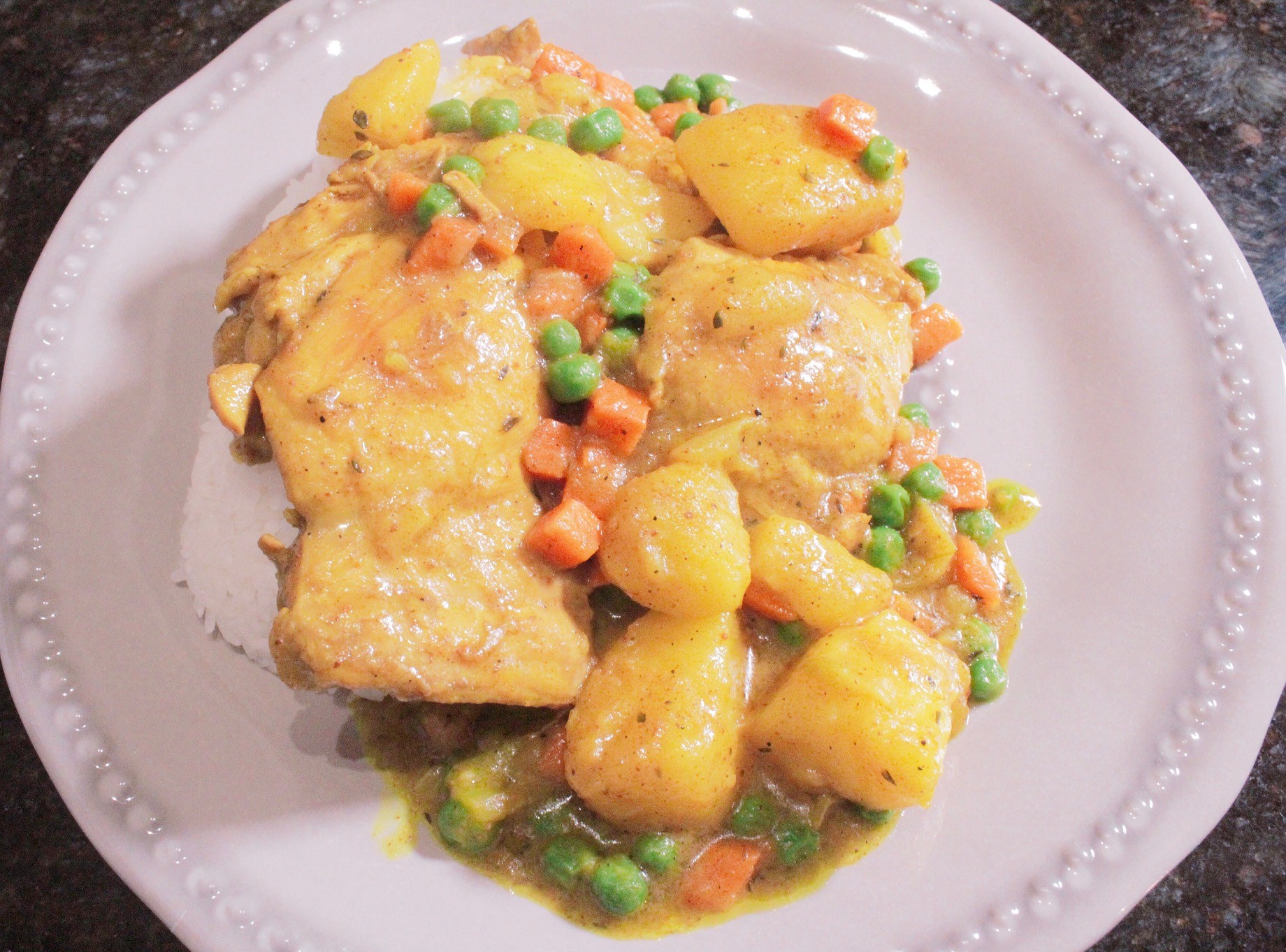 Curry Chicken – Caribbean Style with Coconut Milk