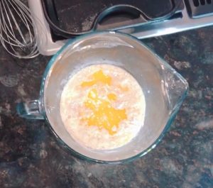 melted butter pancake batter